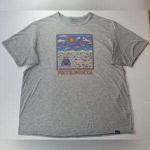 Patagonia Grey Capilene Cool Daily Graphic T-Shirt